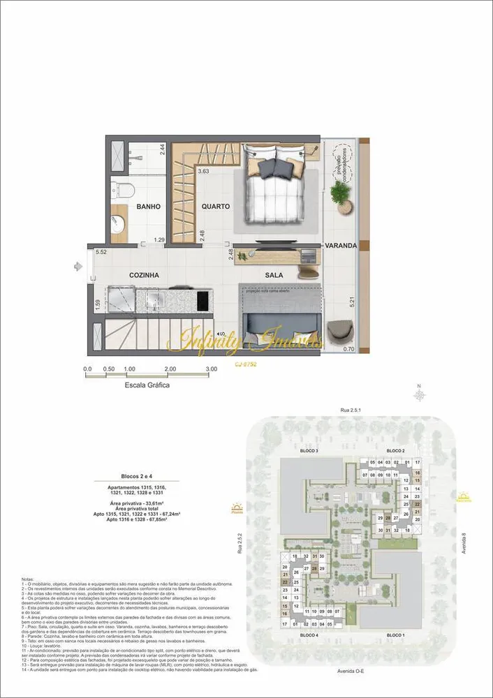 Cobertura, 1 quarto, 67 m² - Foto 53