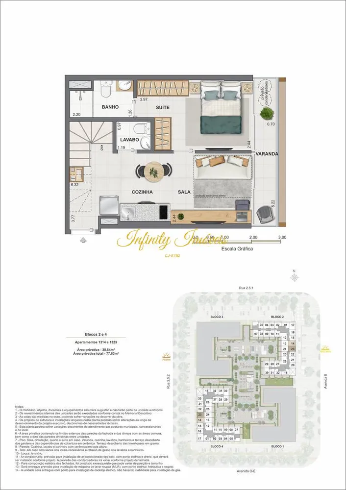 Cobertura, 1 quarto, 67 m² - Foto 47