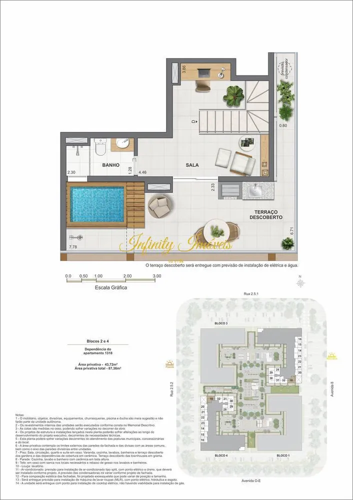 Cobertura, 1 quarto, 67 m² - Foto 44