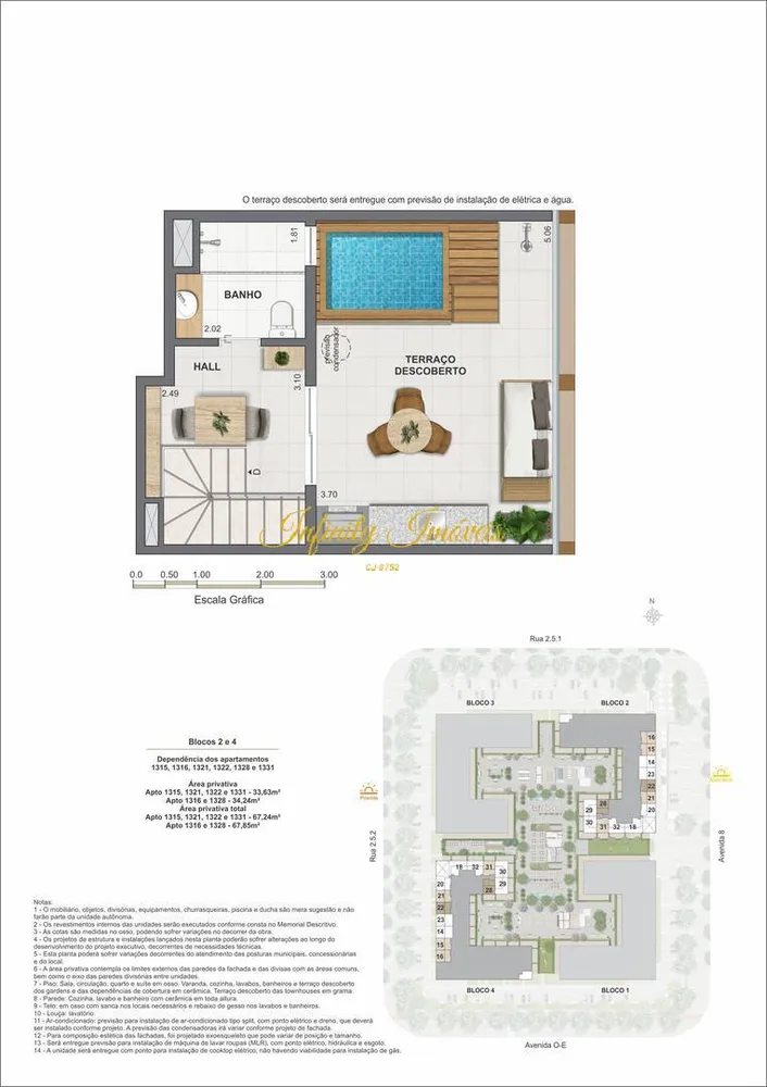 Cobertura, 1 quarto, 67 m² - Foto 54