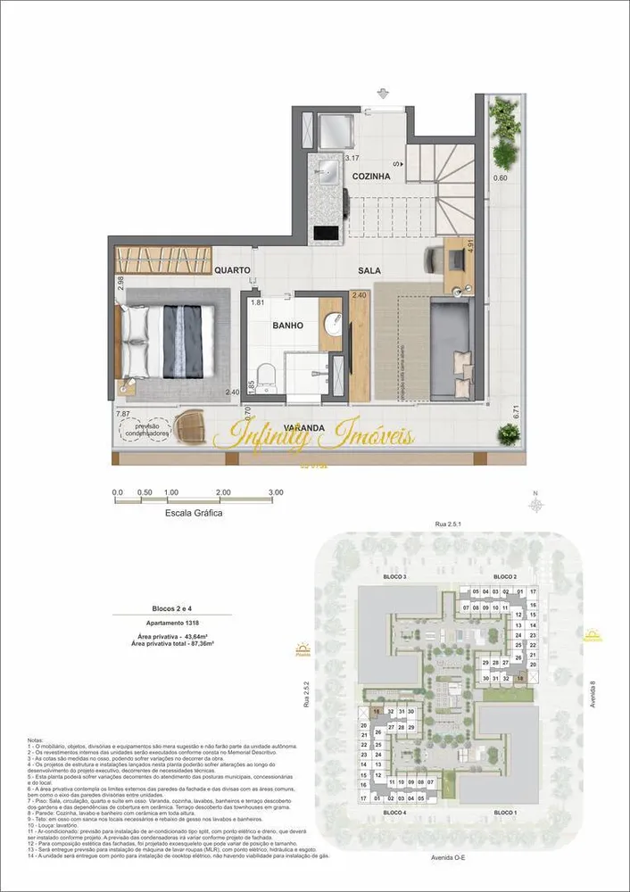 Cobertura, 1 quarto, 67 m² - Foto 43
