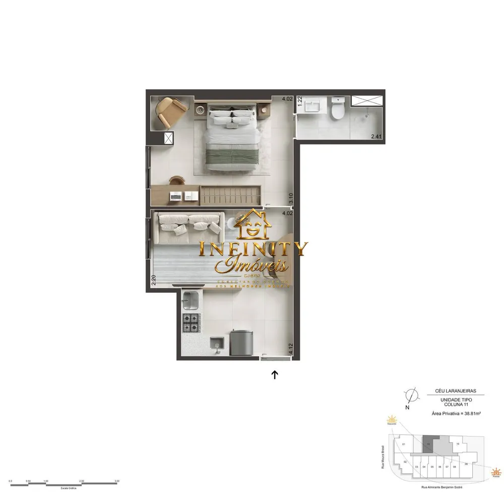 Apartamento, 1 quarto, 34 m² - Foto 29