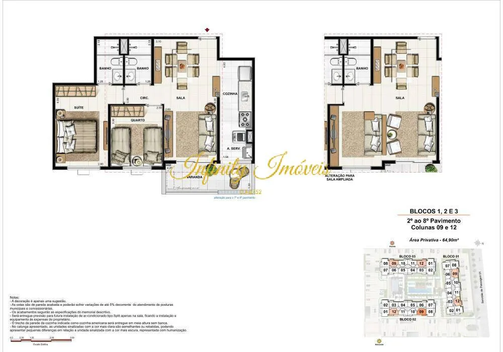 Apartamento, 2 quartos, 60 m² - Foto 8