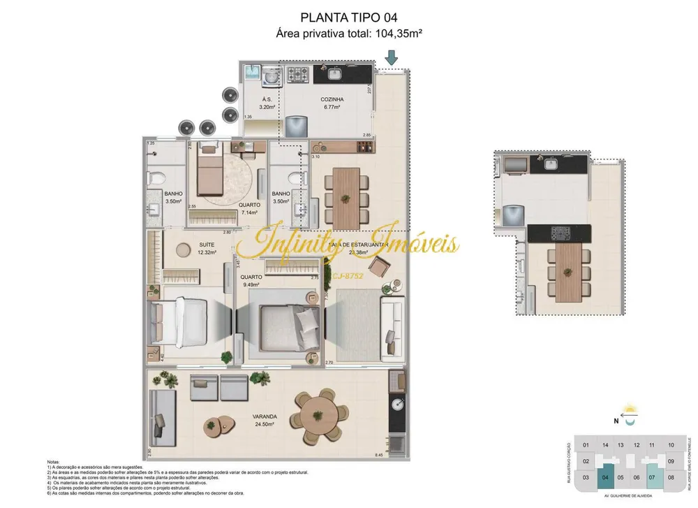 Apartamento, 3 quartos, 89 m² - Foto 10