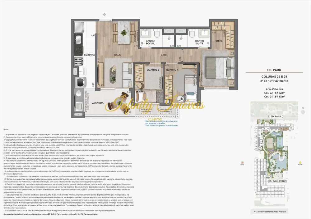 Apartamento, 3 quartos, 64 m² - Foto 40