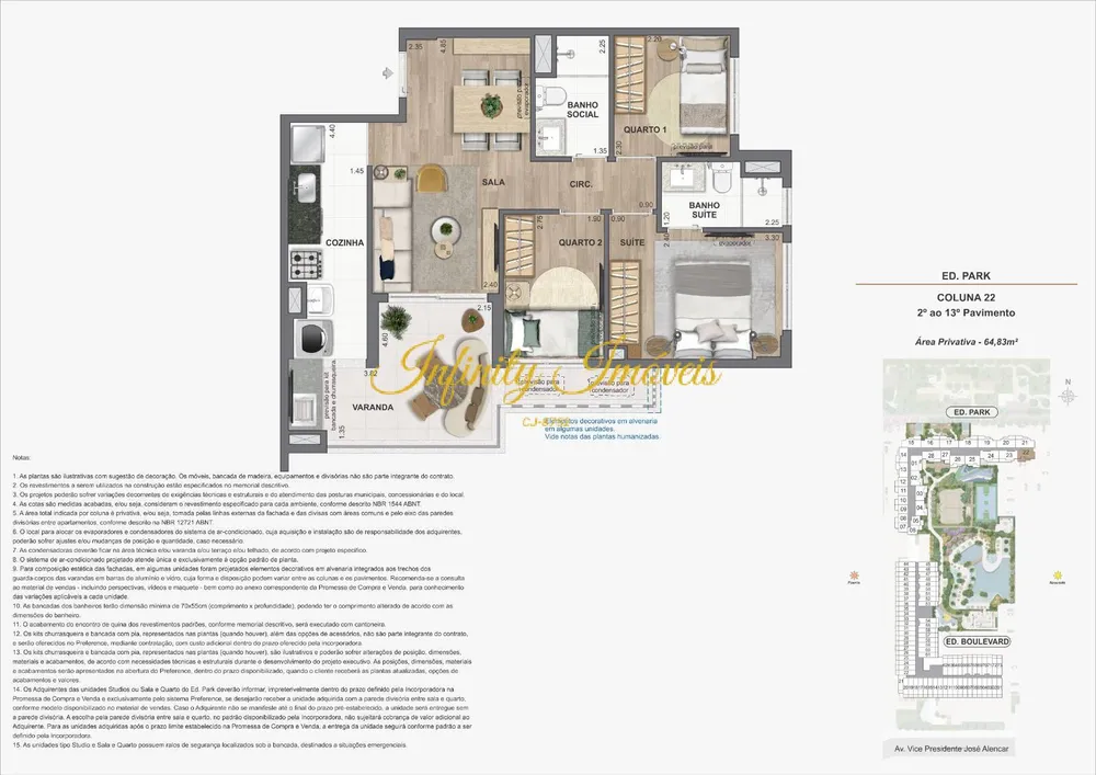Apartamento, 3 quartos, 64 m² - Foto 41