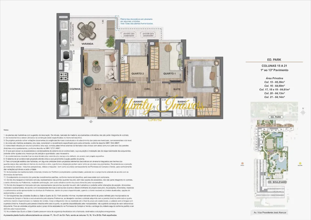 Apartamento, 3 quartos, 64 m² - Foto 43