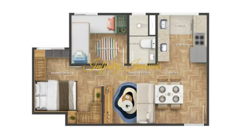 Apartamento, 2 quartos, 34 m² - Foto 17
