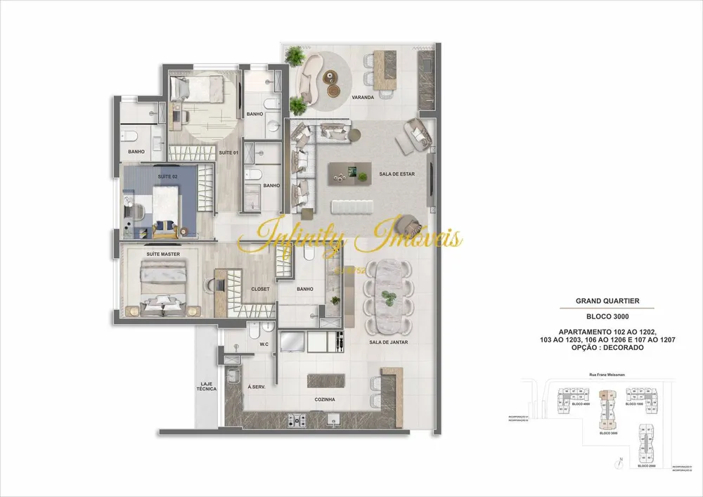 Apartamento, 3 quartos, 99 m² - Foto 82