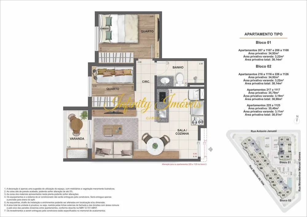 Apartamento, 2 quartos, 38 m² - Foto 23