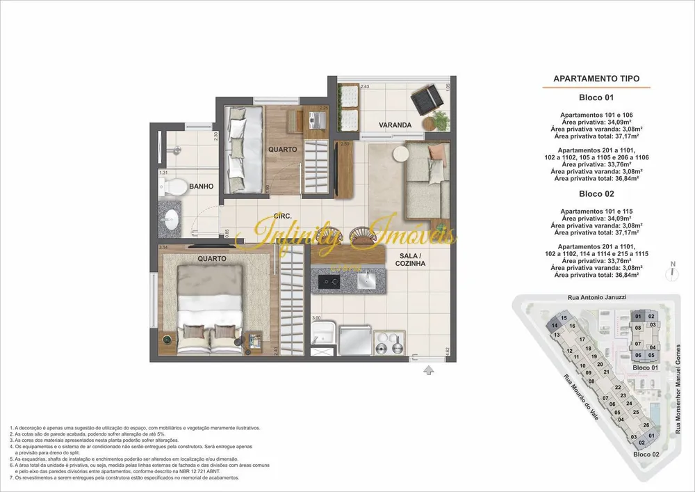 Apartamento, 2 quartos, 38 m² - Foto 25