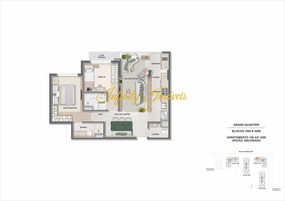 Apartamento, 3 quartos, 88 m² - Foto 86