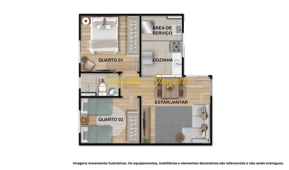 Apartamento, 2 quartos, 43 m² - Foto 12