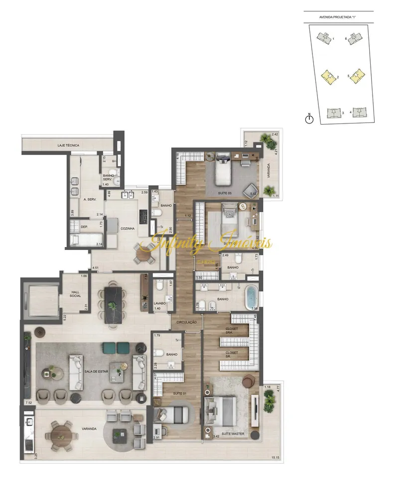 Apartamento, 4 quartos, 231 m² - Foto 60