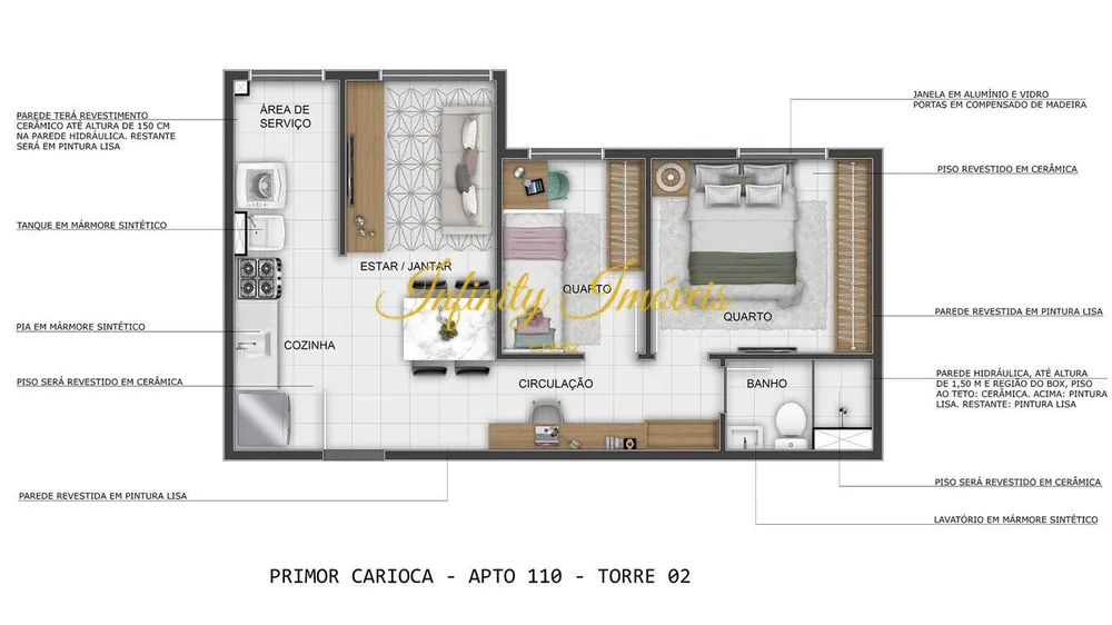 Apartamento, 2 quartos, 40 m² - Foto 8