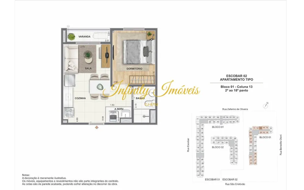 Apartamento, 1 quarto, 32 m² - Foto 27