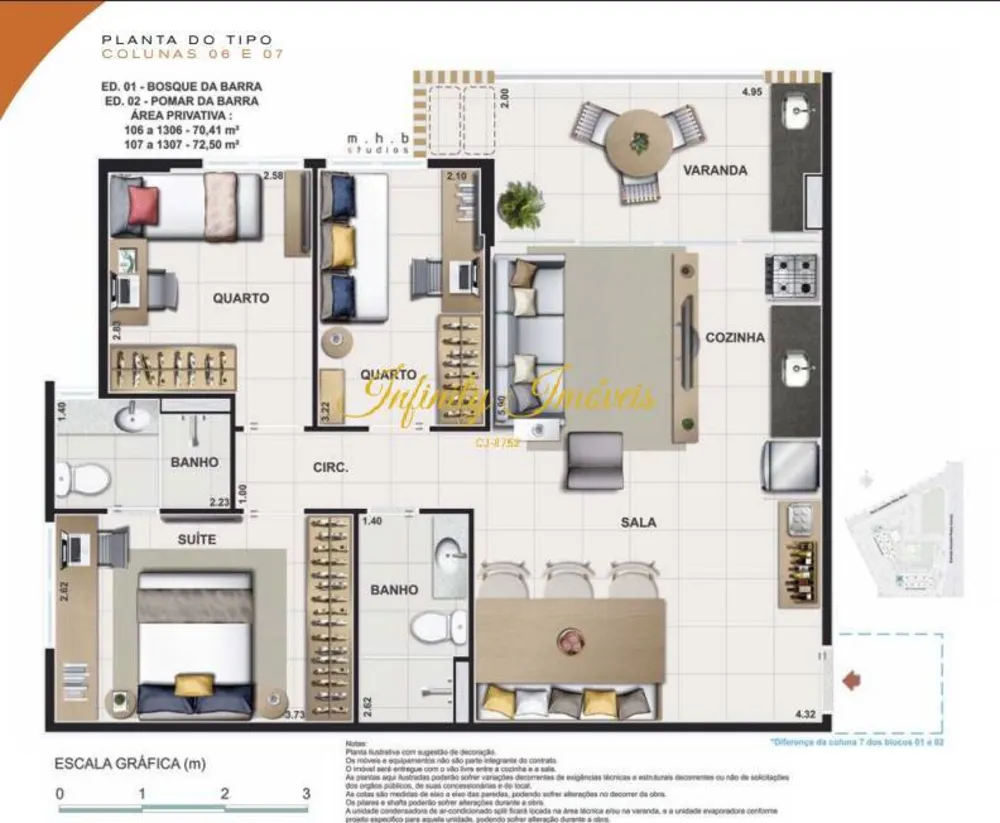 Apartamento, 3 quartos, 72 m² - Foto 9