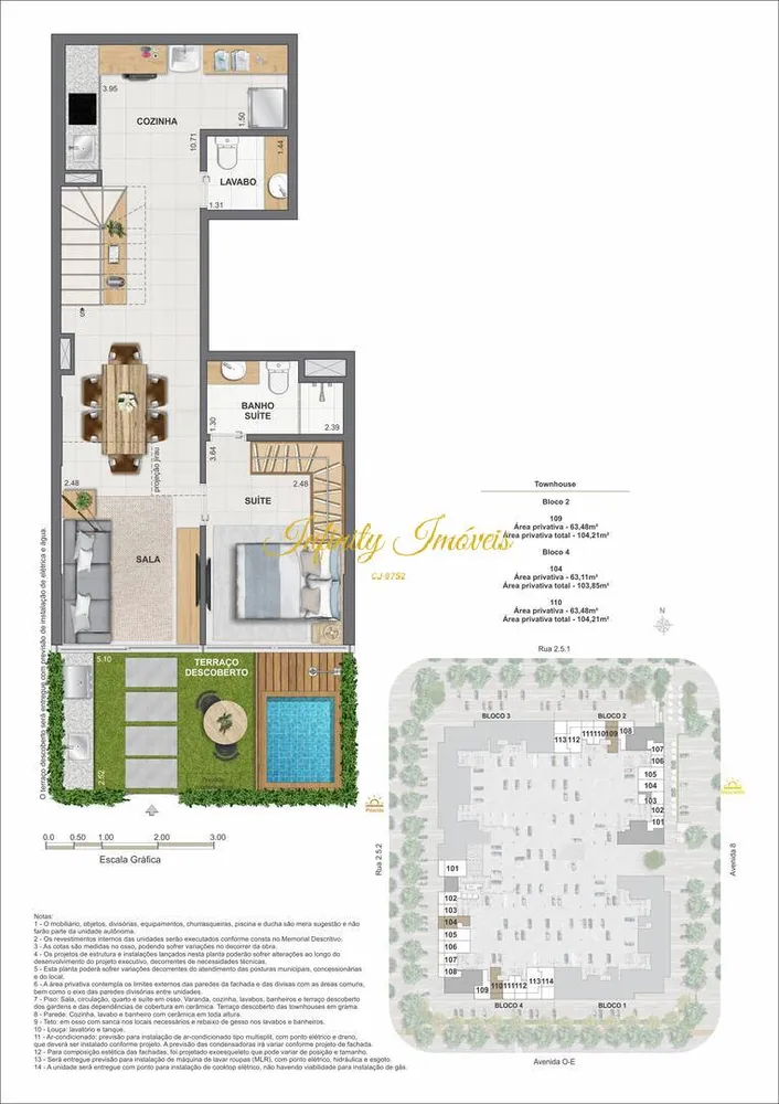 Casa de Condomínio, 3 quartos - Foto 52