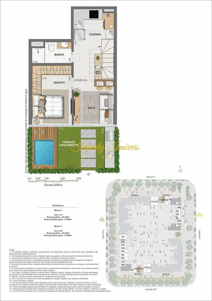 Casa de Condomínio, 3 quartos - Foto 46