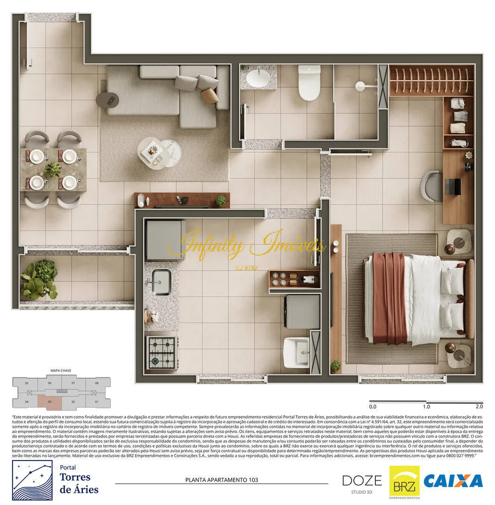 Apartamento, 1 quarto, 45 m² - Foto 29