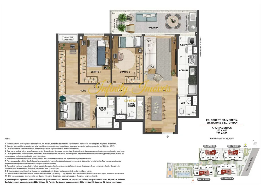 Apartamento, 3 quartos, 89 m² - Foto 57