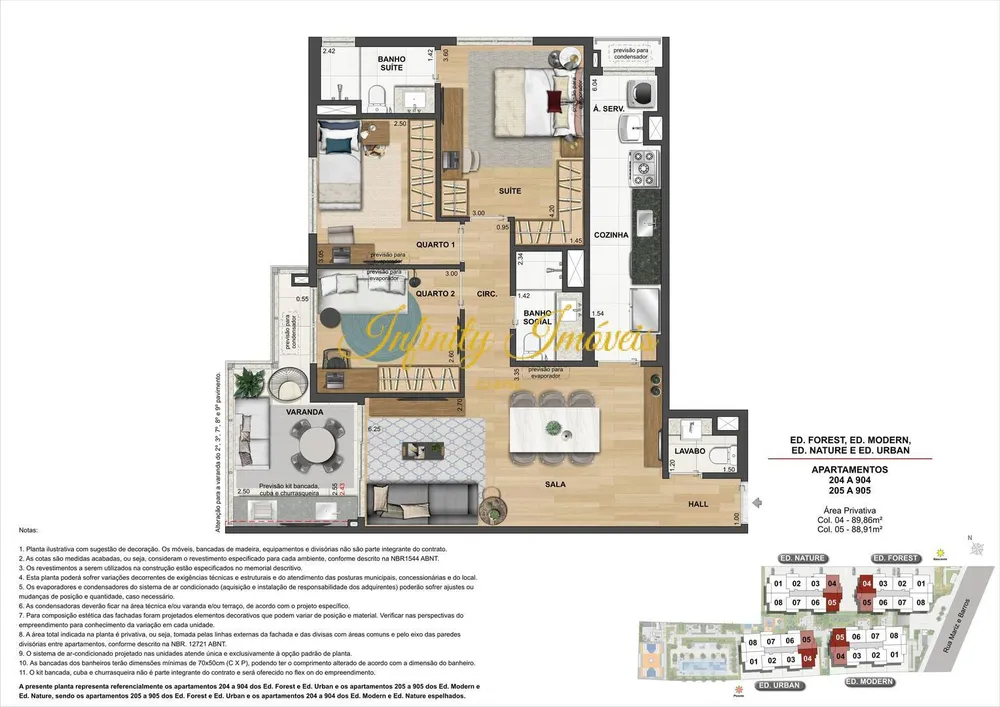 Apartamento, 3 quartos, 89 m² - Foto 58