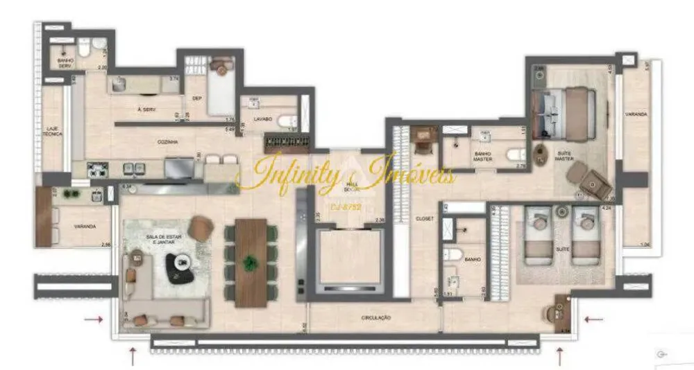 Apartamento, 2 quartos, 140 m² - Foto 19