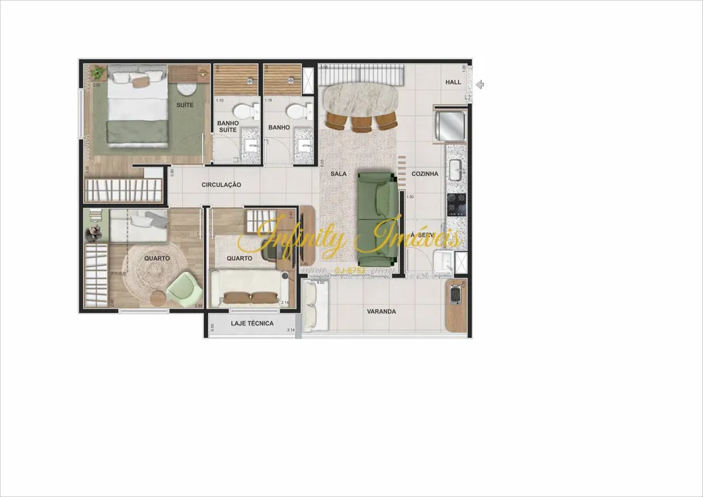 Apartamento, 2 quartos, 52 m² - Foto 32