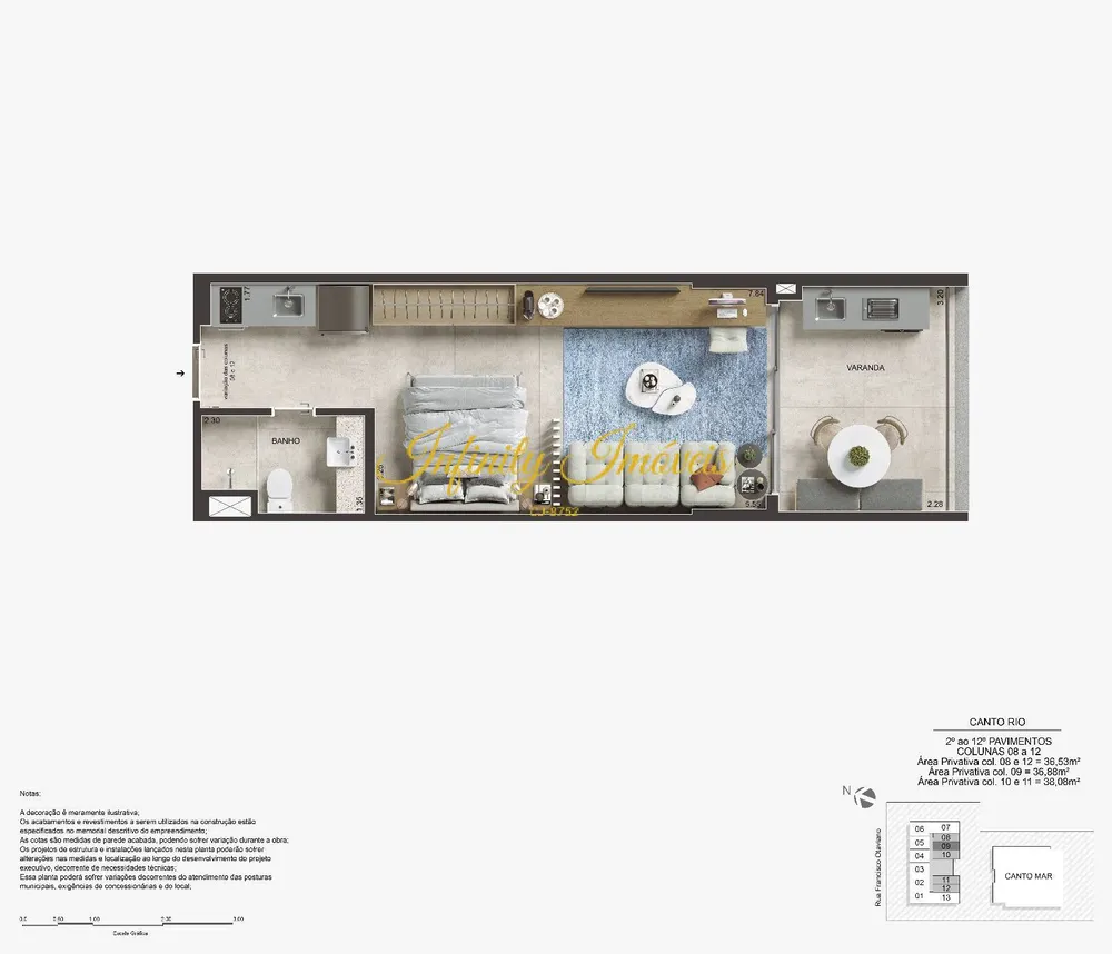 Apartamento, 1 quarto, 36 m² - Foto 6