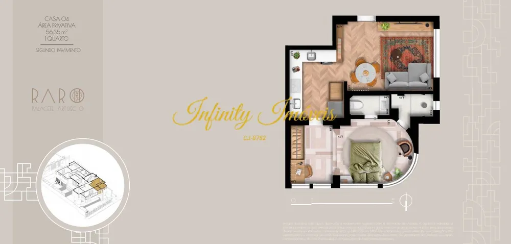 Apartamento, 1 quarto, 56 m² - Foto 23
