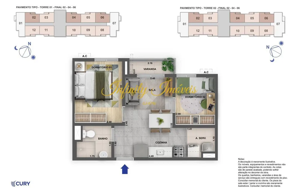 Apartamento, 2 quartos, 57 m² - Foto 22