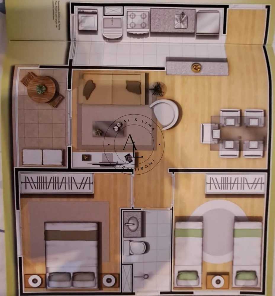 Apartamento, 2 quartos, 50 m² - Foto 1