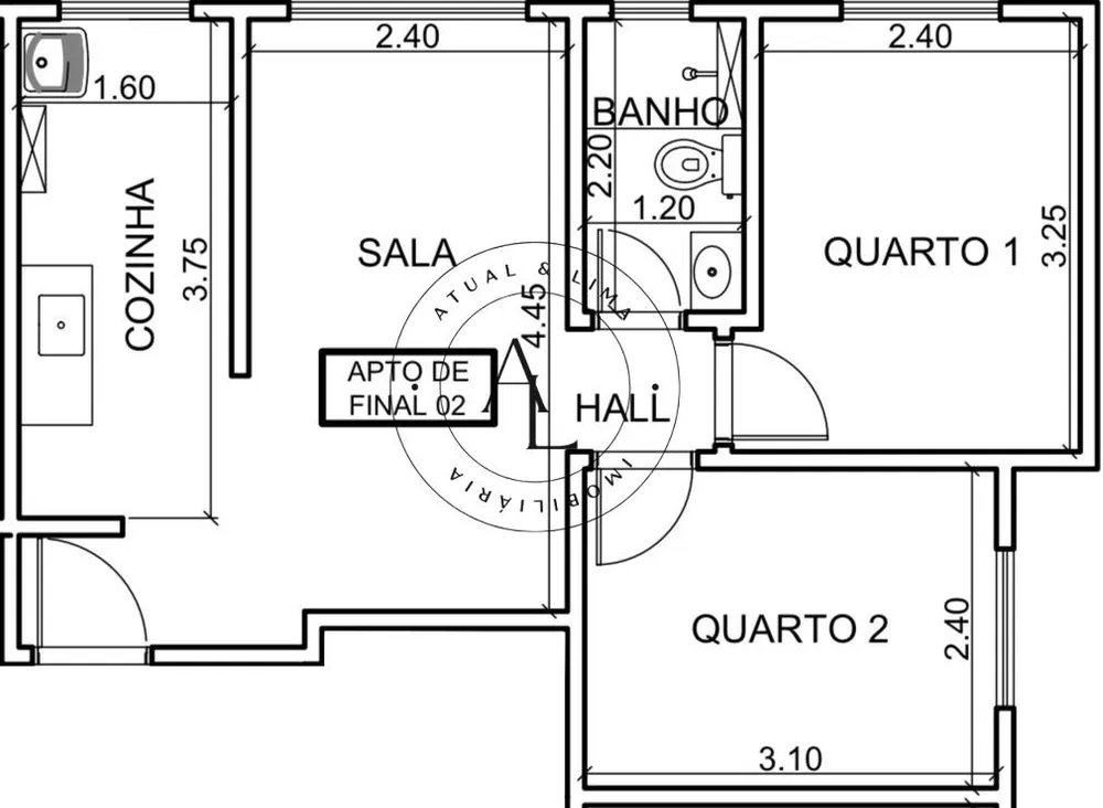 Apartamento, 2 quartos, 43 m² - Foto 8