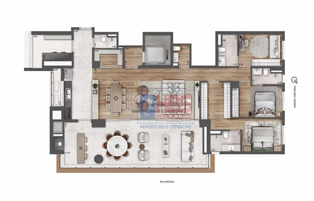 Apartamento, 4 quartos, 205 m² - Foto 1
