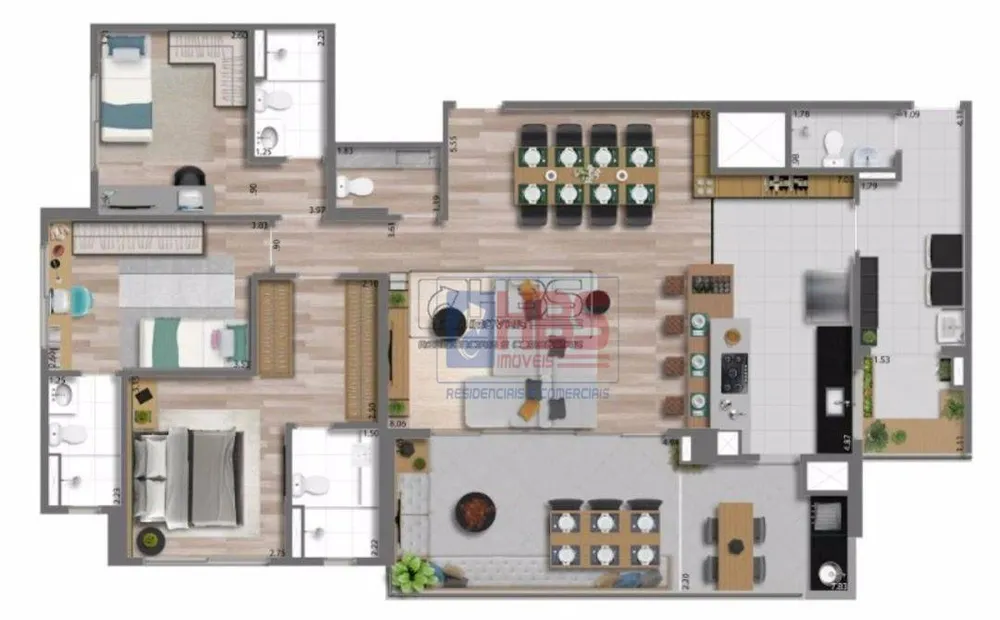 Apartamento, 3 quartos, 133 m² - Foto 4