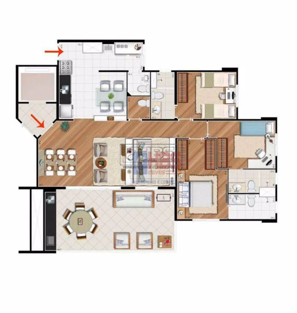Apartamento, 3 quartos, 122 m² - Foto 9