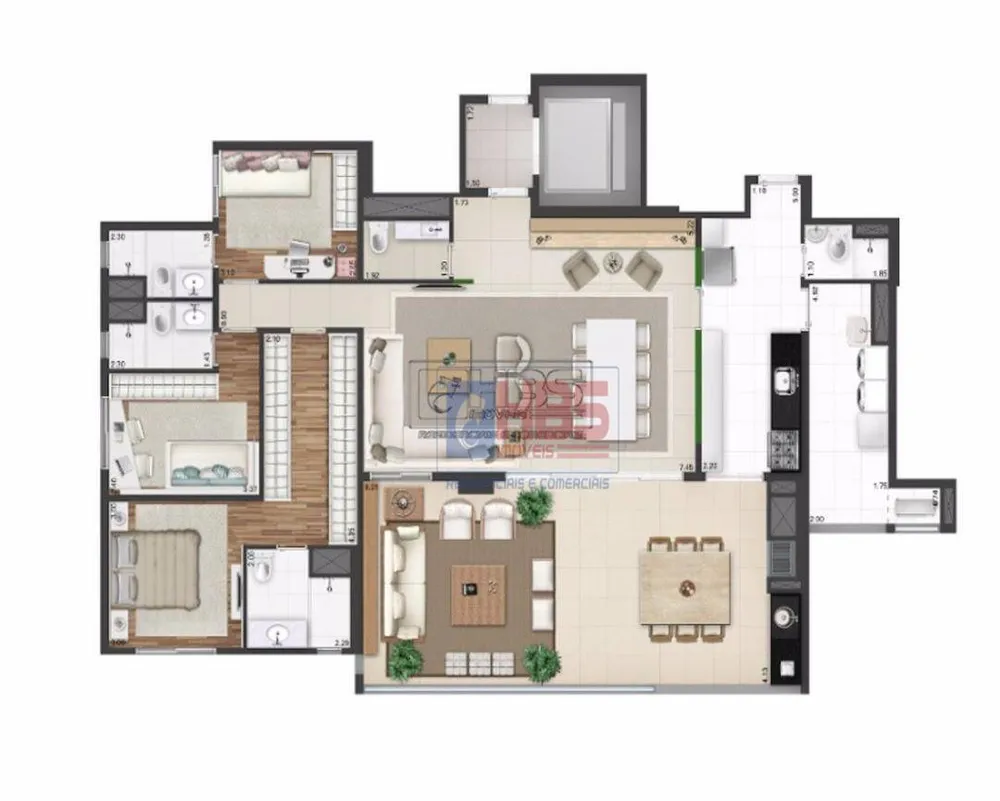 Apartamento, 3 quartos, 173 m² - Foto 3