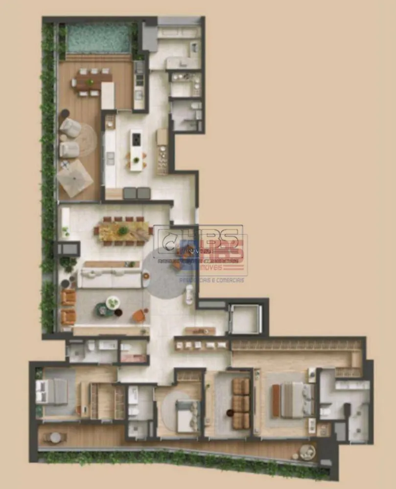 Cobertura, 4 quartos, 303 m² - Foto 1