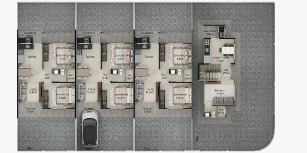 Casa, 2 quartos - Foto 1