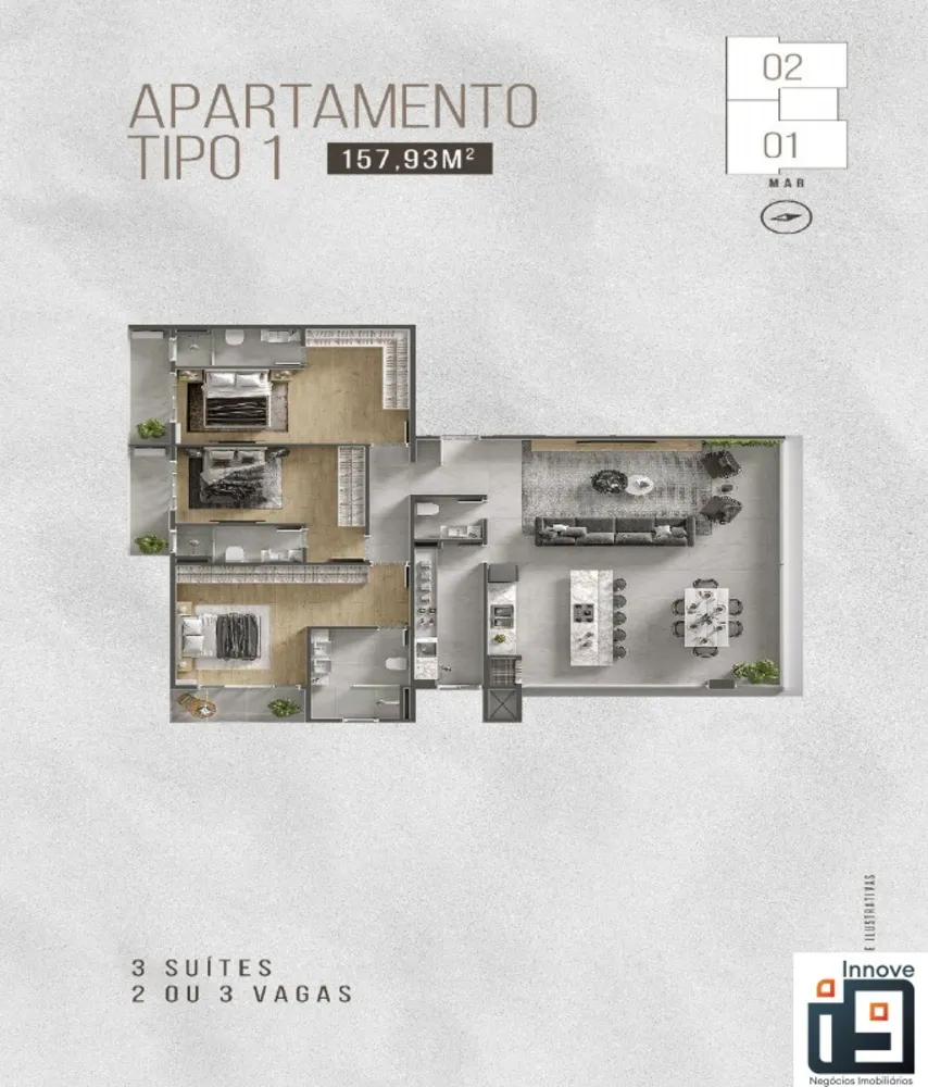 Apartamento, 3 quartos, 157 m² - Foto 8