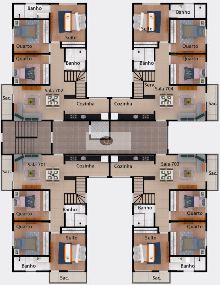 Cobertura, 4 quartos, 149 m² - Foto 7