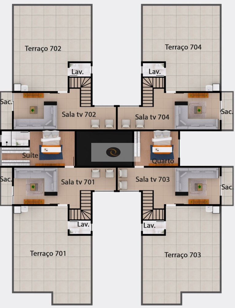 Cobertura, 4 quartos, 149 m² - Foto 6