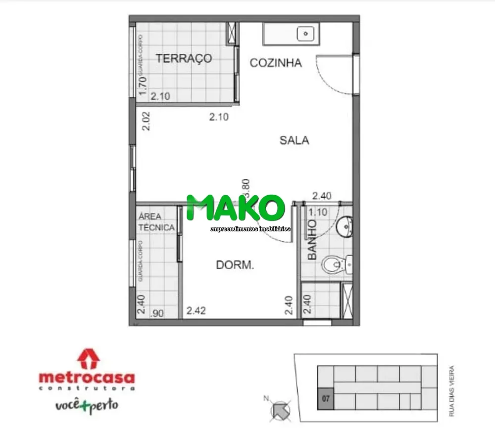 Apartamento, 1 quarto, 30 m² - Foto 7