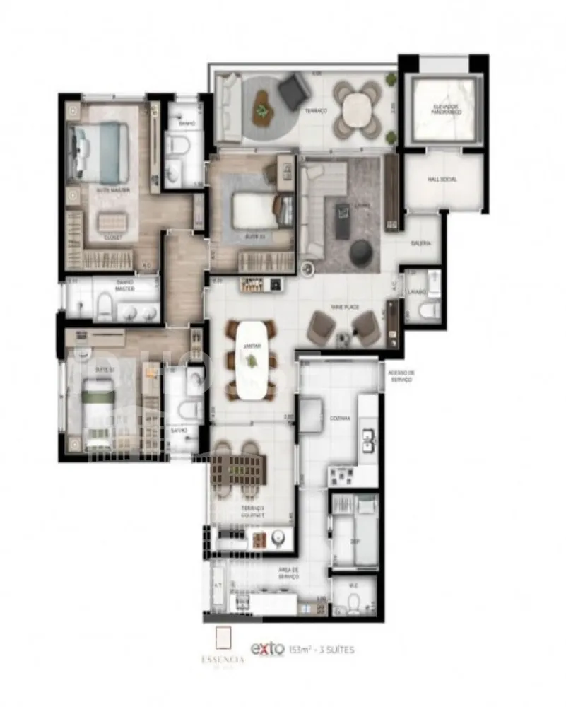 Apartamento, 3 quartos, 153 m² - Foto 8