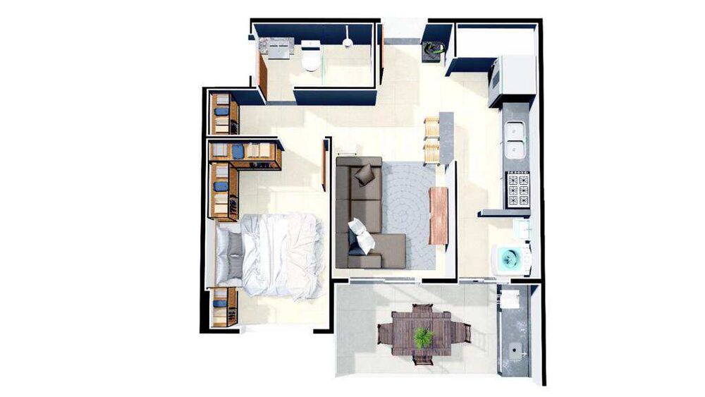 Apartamento, 1 quarto, 46 m² - Foto 12