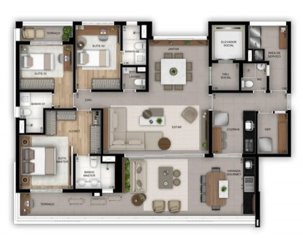 Apartamento, 3 quartos, 160 m² - Foto 13