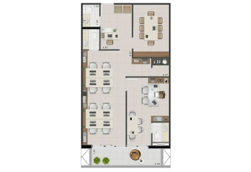 Sala-Conjunto, 160 m² - Foto 4