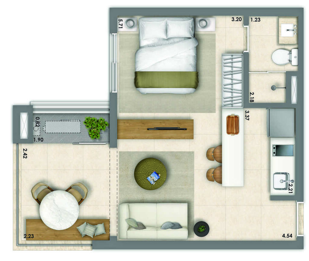 Apartamento, 2 quartos, 61 m² - Foto 14