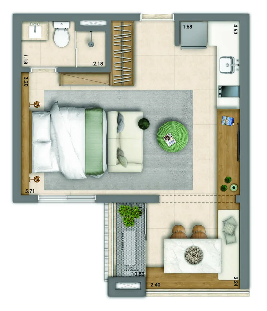 Apartamento, 2 quartos, 61 m² - Foto 24