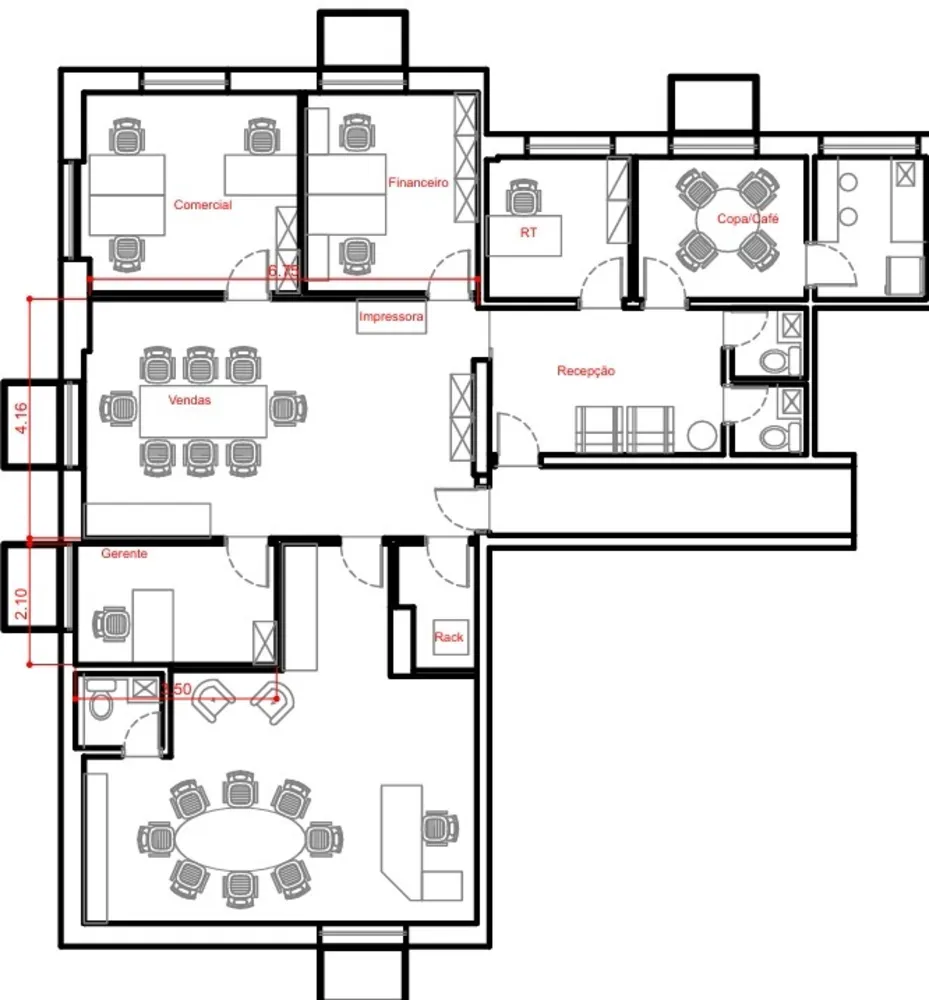 Sala-Conjunto, 151 m² - Foto 12